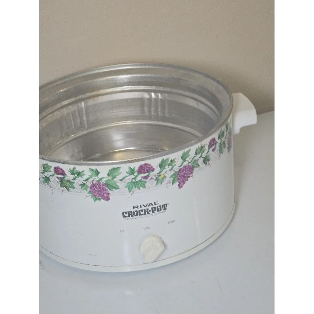Vtg Rival Crock Pot Replacement Heating Base Shell 5 Qt Model 3355 Grapevine